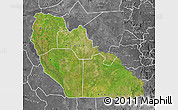 Satellite Map of Junglei, desaturated