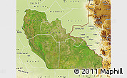 Satellite Map of Junglei, physical outside