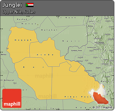 Savanna Style Map of Junglei