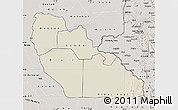 Shaded Relief Map of Junglei, semi-desaturated