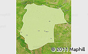 Physical 3D Map of Mogogh, satellite outside