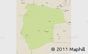 Physical 3D Map of Mogogh, shaded relief outside