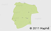Physical 3D Map of Mogogh, single color outside