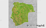 Satellite 3D Map of Mogogh, lighten, desaturated