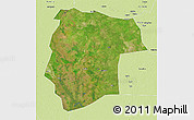 Satellite 3D Map of Mogogh, physical outside