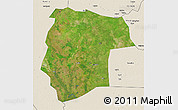 Satellite 3D Map of Mogogh, shaded relief outside