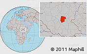Gray Location Map of Mogogh