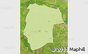 Physical Map of Mogogh, satellite outside