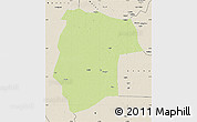 Physical Map of Mogogh, shaded relief outside