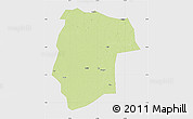 Physical Map of Mogogh, single color outside