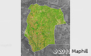 Satellite Map of Mogogh, desaturated