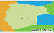 Physical Panoramic Map of Mogogh, political outside