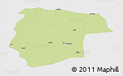 Physical Panoramic Map of Mogogh, single color outside