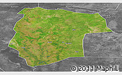 Satellite Panoramic Map of Mogogh, desaturated