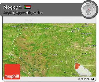 Satellite Panoramic Map of Mogogh