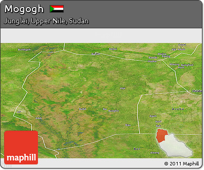 Satellite Panoramic Map of Mogogh