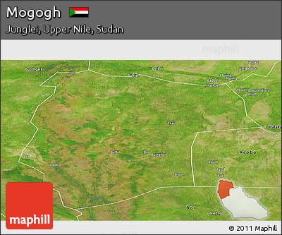 Satellite Panoramic Map of Mogogh