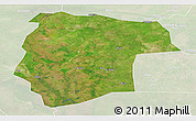 Satellite Panoramic Map of Mogogh, lighten