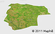 Satellite Panoramic Map of Mogogh, single color outside
