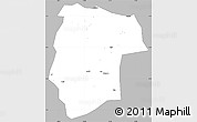 Gray Simple Map of Mogogh, single color outside