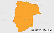 Political Simple Map of Mogogh, cropped outside