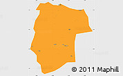 Political Simple Map of Mogogh, single color outside