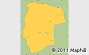 Savanna Style Simple Map of Mogogh, single color outside