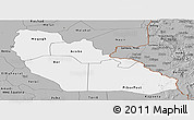 Gray Panoramic Map of Junglei