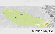 Physical Panoramic Map of Junglei, lighten, desaturated