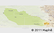 Physical Panoramic Map of Junglei, lighten