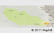 Physical Panoramic Map of Junglei, lighten, semi-desaturated