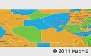 Political Panoramic Map of Junglei
