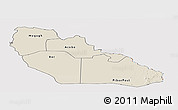 Shaded Relief Panoramic Map of Junglei, cropped outside