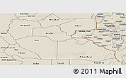 Shaded Relief Panoramic Map of Junglei