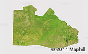 Satellite 3D Map of Pibor Post, cropped outside