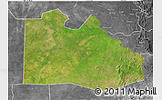 Satellite 3D Map of Pibor Post, desaturated