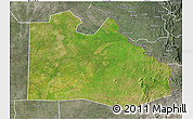 Satellite 3D Map of Pibor Post, semi-desaturated