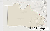 Shaded Relief 3D Map of Pibor Post, lighten