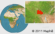 Satellite Location Map of Pibor Post