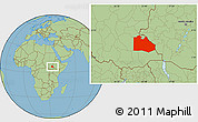 Savanna Style Location Map of Pibor Post