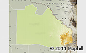 Physical Map of Pibor Post, semi-desaturated