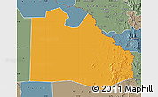 Political Map of Pibor Post, semi-desaturated