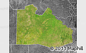 Satellite Map of Pibor Post, desaturated