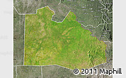 Satellite Map of Pibor Post, semi-desaturated