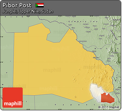 Savanna Style Map of Pibor Post