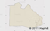 Shaded Relief Map of Pibor Post, cropped outside