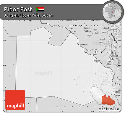 Silver Style Map of Pibor Post