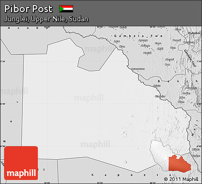 Silver Style Map of Pibor Post