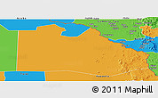 Political Panoramic Map of Pibor Post