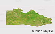 Satellite Panoramic Map of Pibor Post, cropped outside